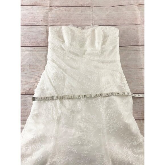 Augusta Jones Women's Jayma Strapless Lace Wedding Dress - 14 - Picture 12 of 17